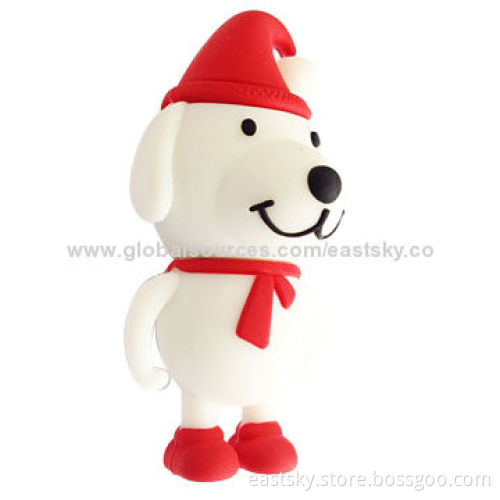 Dog-shaped USB, made of soft PVC material, OEM orders are welcomeNew
